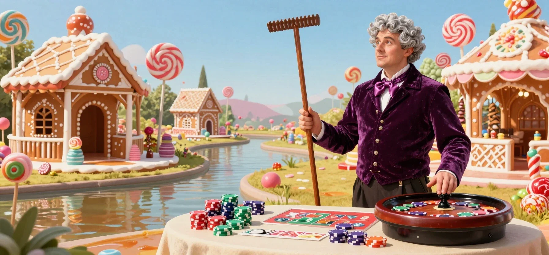 Gold River Star Casino live games with a dealer table and gaming chips