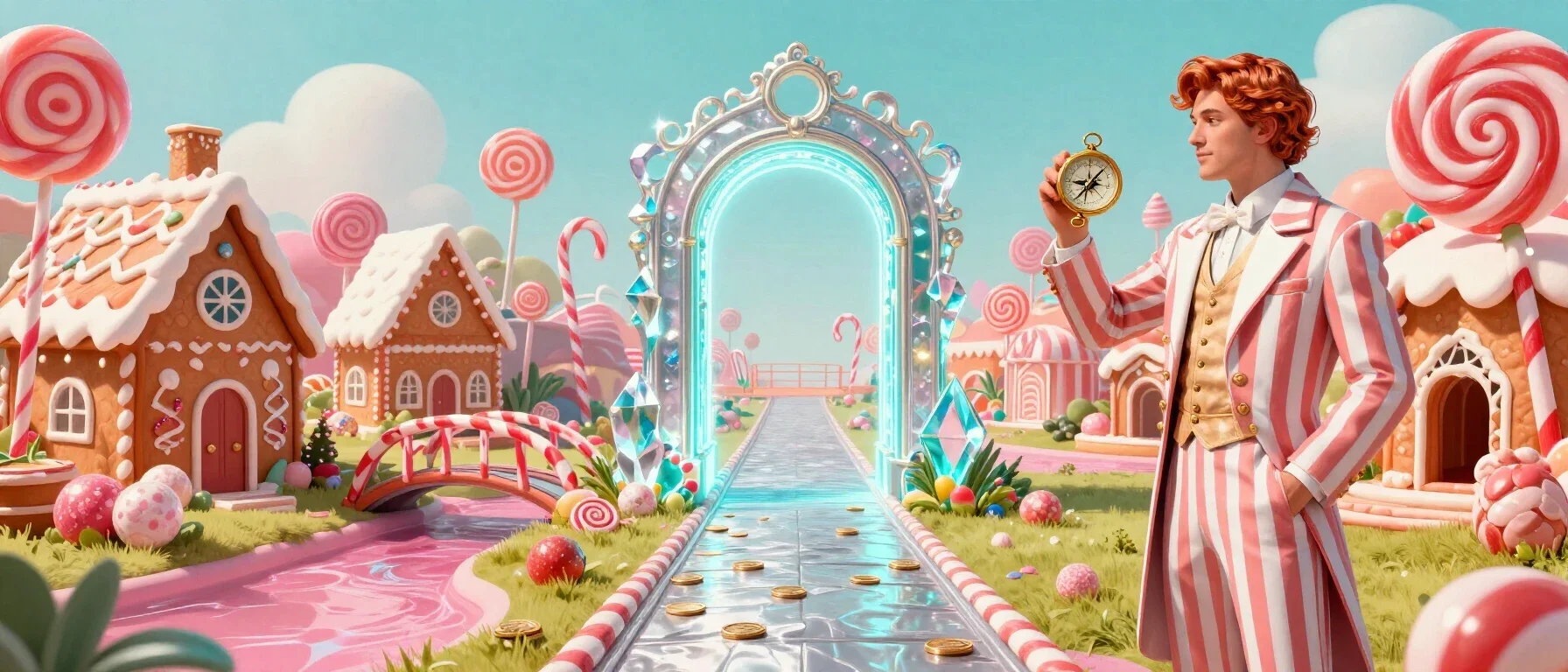 Gold River Star Casino mobile access through a glowing gateway